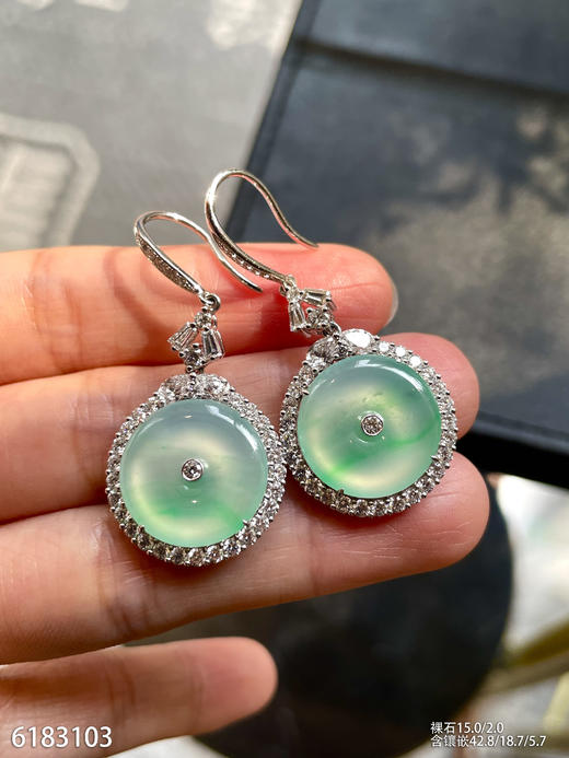 6183103，平安扣耳坠。具体价格微信咨询 商品图3