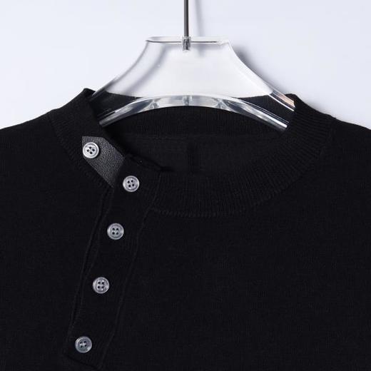 MY613SDSA男装2026新款高贵轻奢简约设计感斜纽扣针织f短袖T恤百搭时尚 商品图4