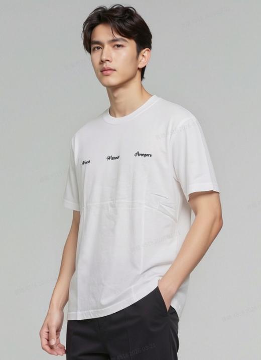 佐丹奴男装26年新款全棉时尚T恤衫01096310 商品图2