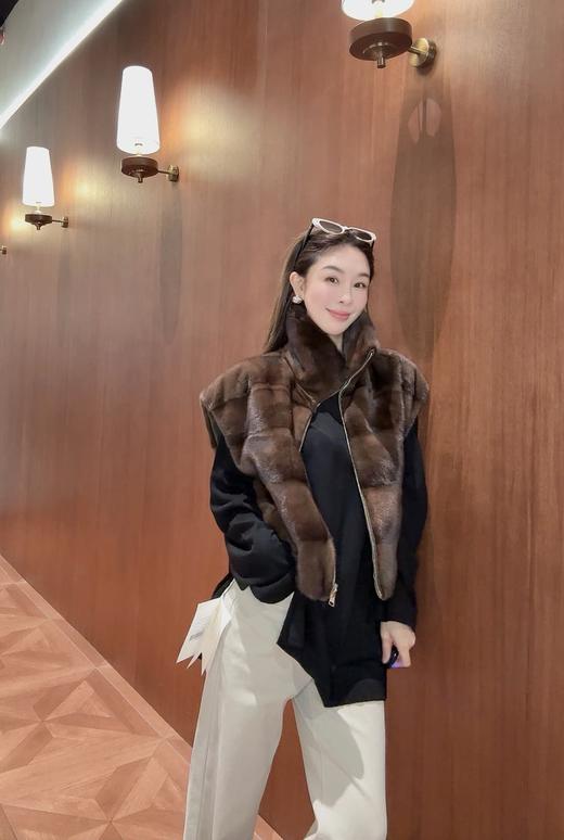 PIANAI冷小姐# 黑色羊毛休闲宽松T 商品图2