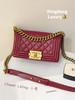 CHANEL leboy 红金 小号 羊皮 斜挎包 商品缩略图0