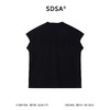 26025SDSA男装2026新款高贵轻奢潮牌纯色无袖立领短袖T恤百搭简约上衣 商品缩略图5