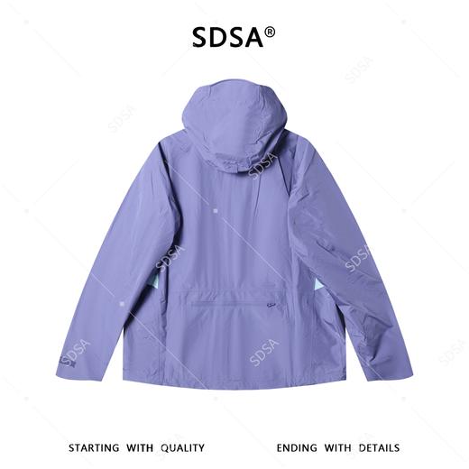SDSA男装2026新款高贵轻奢潮牌户外拉链立领连帽夹克冲锋衣百搭 商品图4