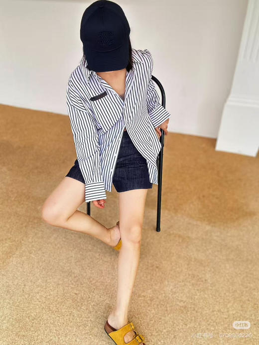 原单新款条纹个性时髦精衬衫 商品图4