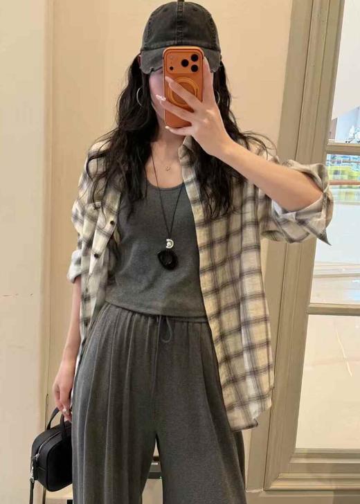 【门店同款】ENJOY夏季慵懒格纹三件套 170593494 商品图2