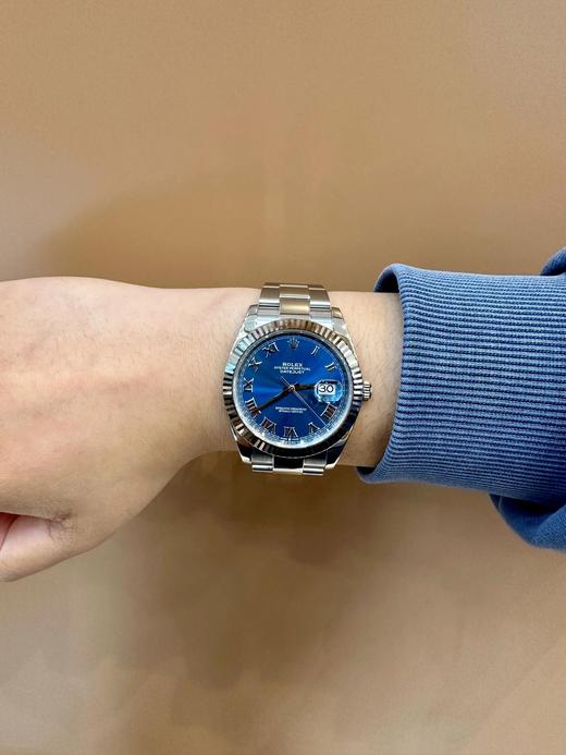 劳力士 日志型系列绿罗腕表904L精钢表壳表带尺寸:41mm 商品图9