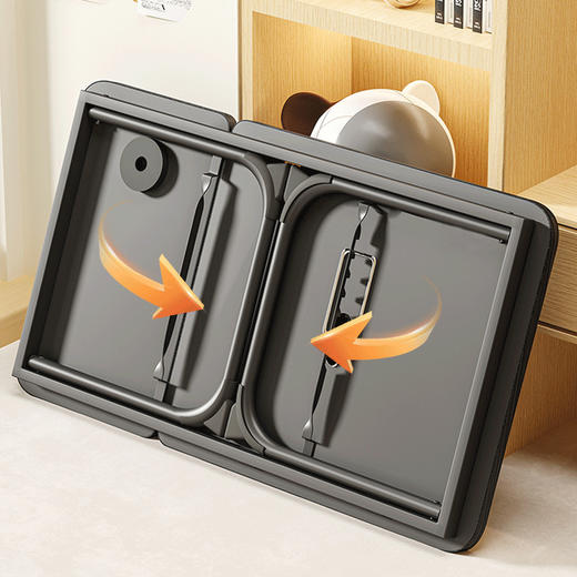 折叠办公桌床上小桌子 家用电脑桌学习书桌 卧室折叠桌学生宿舍简约桌子 商品图2