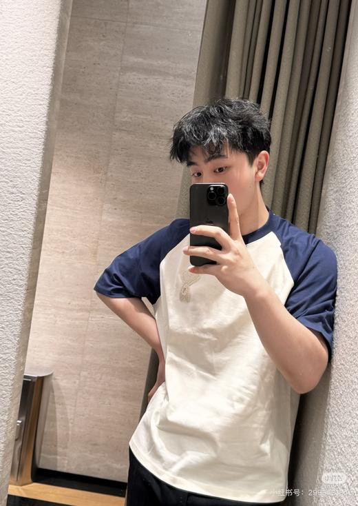 Am!新款插肩袖撞色水洗固色圆领短袖T恤 Z-15890 商品图3