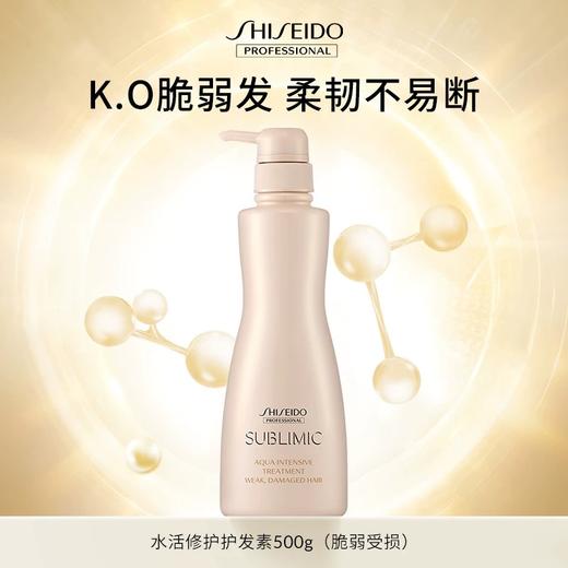 【专柜版】资生堂芯诗珀莉水活修护系列护发素（脆弱受损发质）500g 商品图0