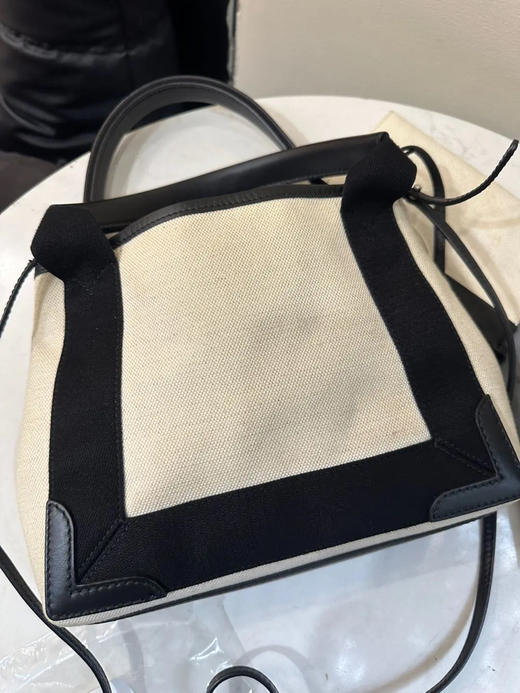 巴黎世家 Navy 熊猫 帆布拼皮 小号 托特包 商品图1