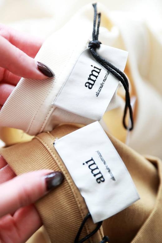 手编刺绣tee，阔版宽松设计。港风情侣款圆领纯棉半袖t恤E032158 商品图1