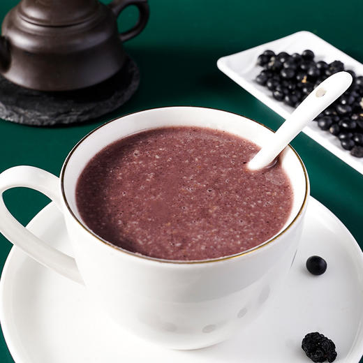 【轻食解馋❗代餐饱腹】五黑谷物燕麦片枸杞芝麻糊营养早餐代餐即食冲泡麦片。rh 商品图1