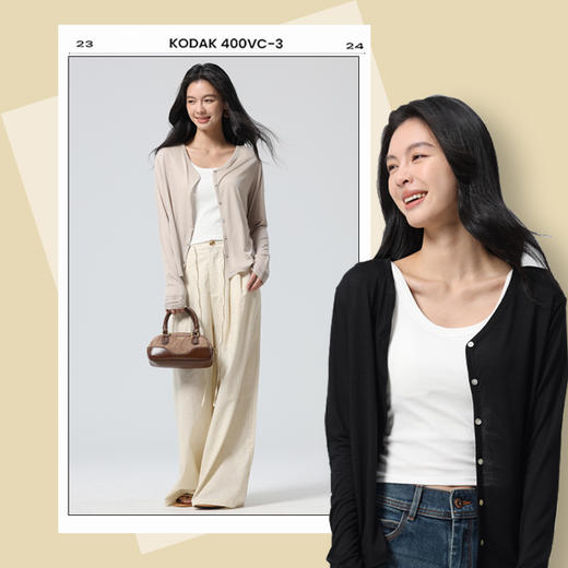 2026新款开衫（限时买一送一）『吉罗纪天丝腈纶·清风开衫』轻透微风感 软糯舒适 轻盈无压 慵懒随性百搭 商品图3