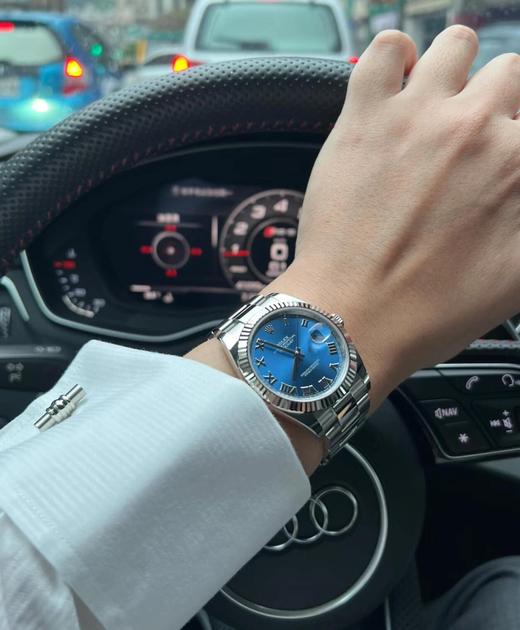 劳力士 日志型系列绿罗腕表904L精钢表壳表带尺寸:41mm 商品图4