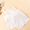 素道有机彩棉A类白色打底文胸背心 免穿内衣自带胸垫一体背心底衫 商品缩略图0