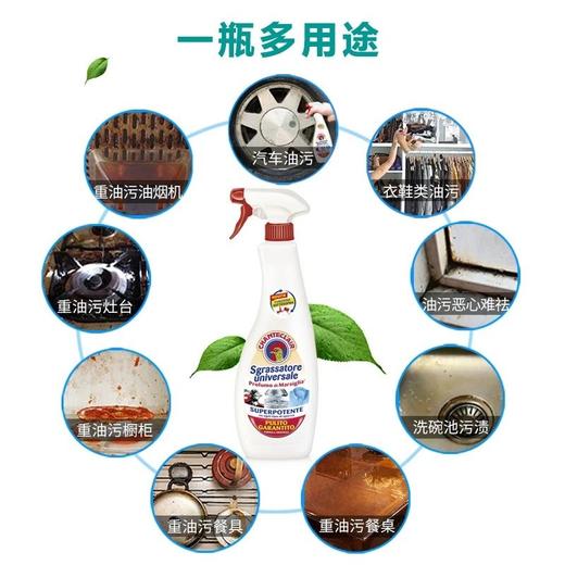 大公鸡管家多功能油污净厨房重油污清洁剂 意大利百年清洁品牌 超温和配方 去污不伤手 油污轻松去除基地直邮 商品图3
