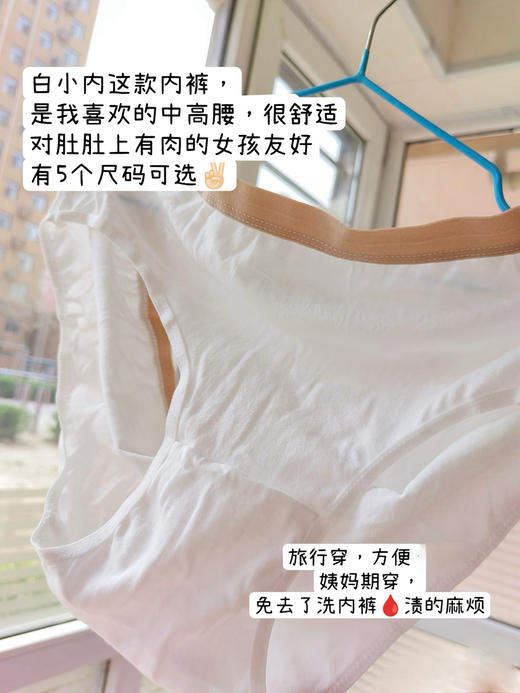 白小内女士 出差内裤(1045)  AAAAA抑菌，舒心又安心。百分百精梳棉 商品图1