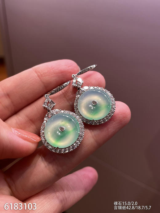 6183103，平安扣耳坠。具体价格微信咨询 商品图2