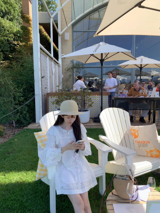 金蘑菇菇 Conte d’ete 凯瑟琳的衣橱 / 100棉 夏日氛围感小白裙 商品图8