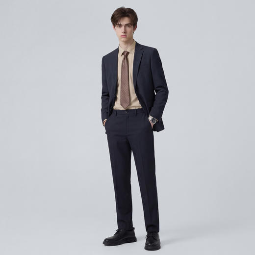 【易打理】圣得西男士休闲西装外套2026新款春季商务通勤修身上衣 商品图4