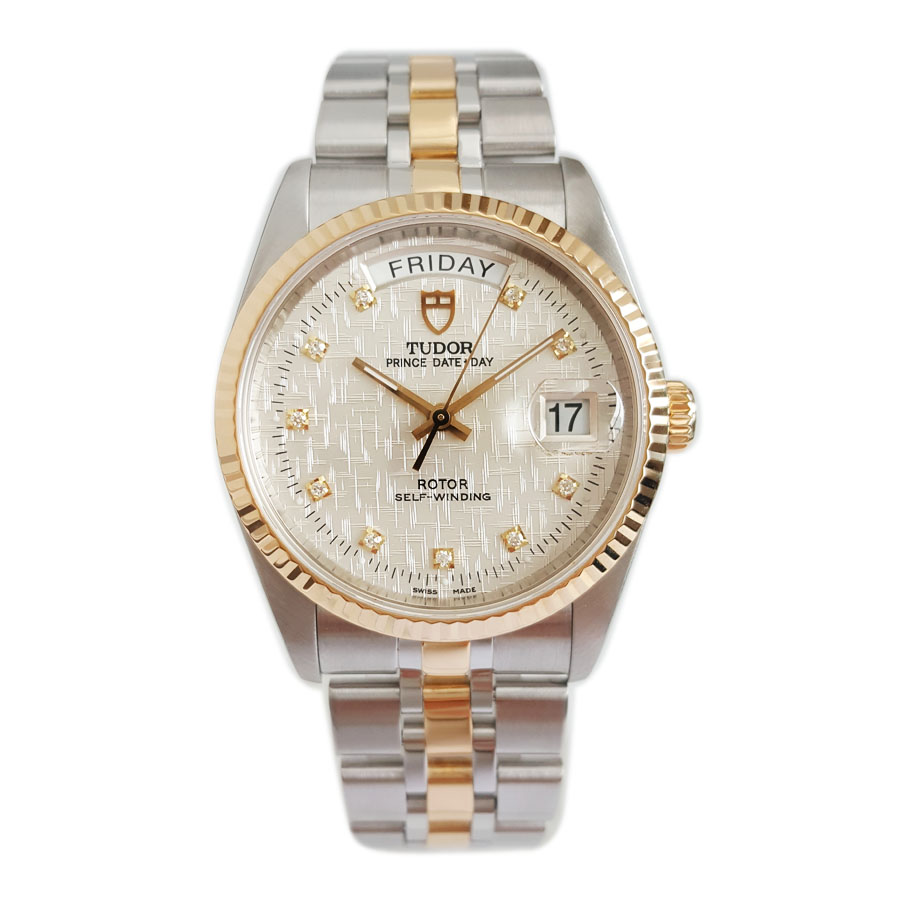 【95新】TUDOR帝舵M76213-0008自动机械日期显示、星期显示36MM（男款）王子与公主系列精钢/18k黄金表圈120326TJ15