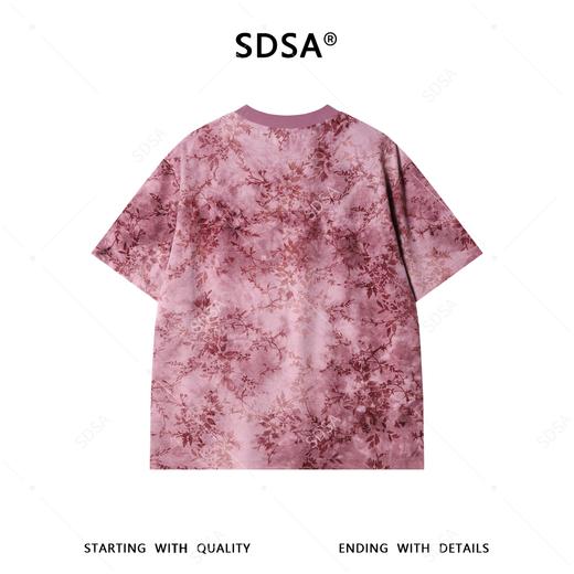 26T188SDSA男装2026新款高贵轻奢美式复古植绒花卉设计圆领短袖T恤百搭 商品图4