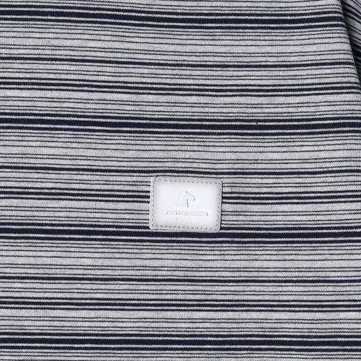 SDSA男装2026新款轻奢韩版撞色细条纹圆领短袖T恤百搭宽松上衣 商品图2