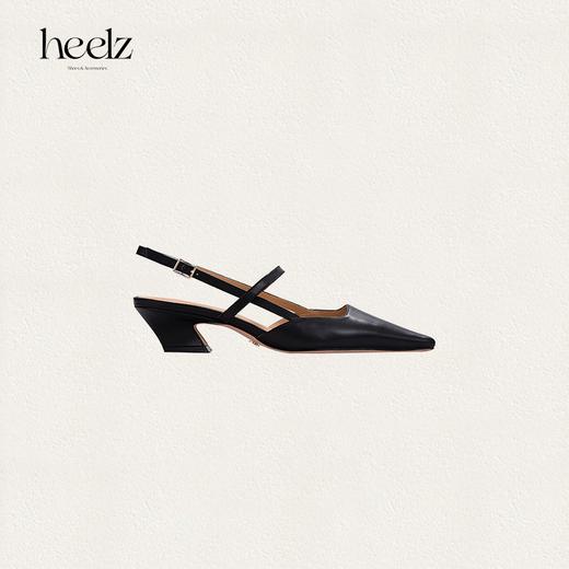 heelz设计师手工鞋履 ｜复古羊皮交叉带Sling-back 4.5公分 商品图0