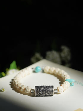 猛犸牙锤纹珠手串