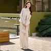 时尚套装春新款女装洋气时髦马甲打底衫秋阔腿裤三件套SNX3226 商品缩略图3