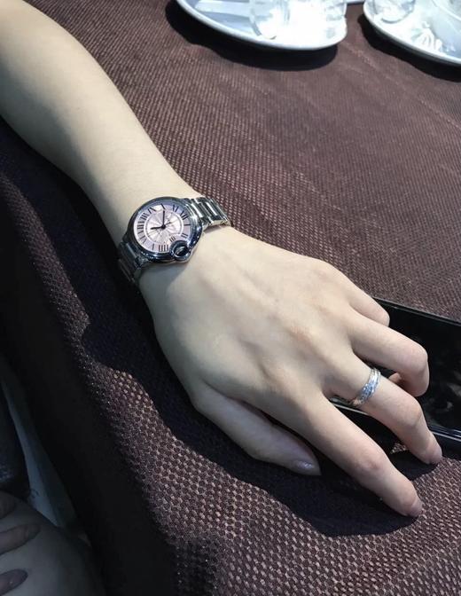 卡地亚 蓝气球粉色扭索雕纹表盘腕表 采用原版cal.076自动上链机械机芯 商品图6