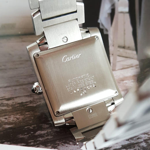 【95新】CARTIER 卡地亚W51002Q3自动机械机芯日期显示28*33MM（女款）坦克系列精钢010326TJ04 商品图6
