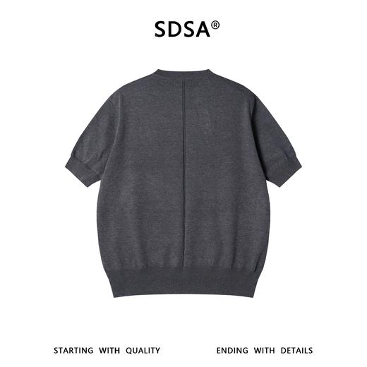 MY613SDSA男装2026新款高贵轻奢简约设计感斜纽扣针织f短袖T恤百搭时尚 商品图5