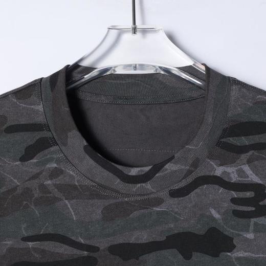 SDSA男装2026新款高贵轻奢美式迷彩刺绣字母圆领短袖T恤百搭时尚 商品图1