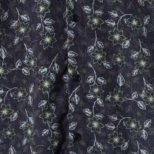 SDSA男装2026新款高贵轻奢时尚撞色满印植物花卉长袖衬衫百搭休闲 商品图2