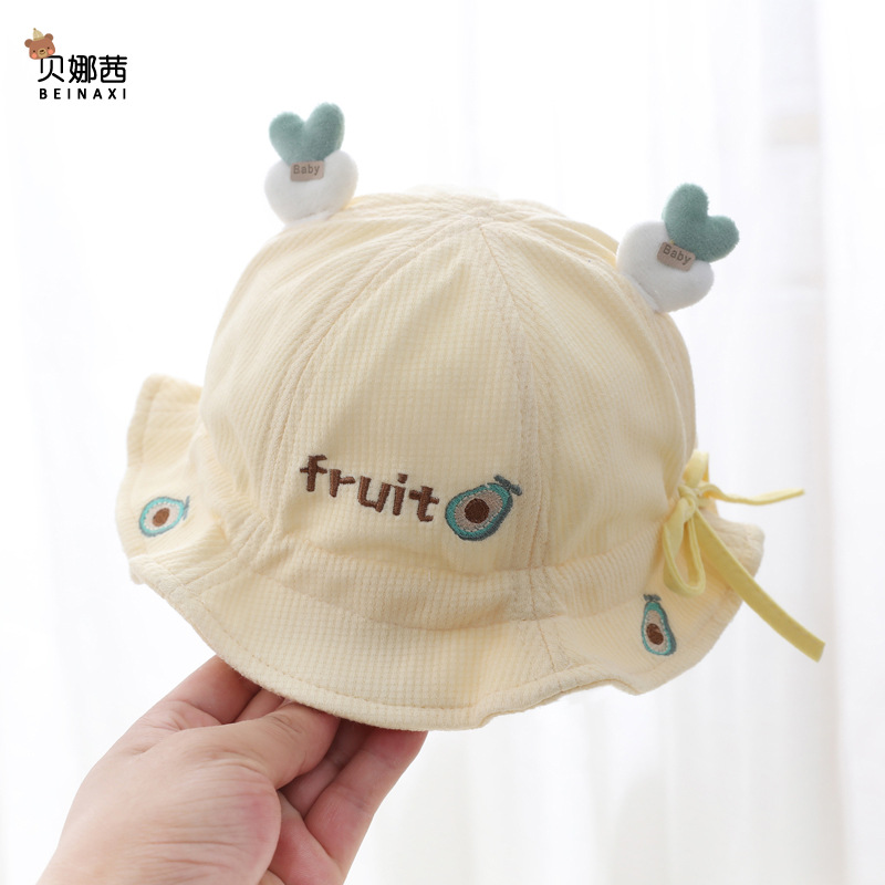 【可爱渔夫帽❗️防晒】婴儿帽子春秋季薄款可爱渔夫帽宝宝帽子新生儿婴幼儿遮阳防晒盆帽。ya