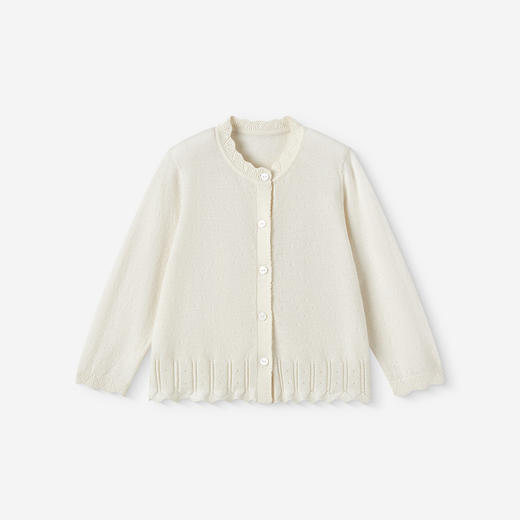 英氏儿童薄外套女童夏季新款休闲百搭空调房针织开衫YRWWJ2S036A 商品图4