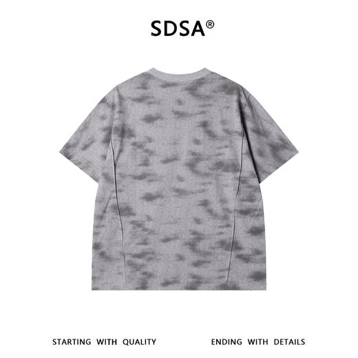 68631SDSA男装2026新款高贵轻奢简约扎染简约圆领短袖T恤百搭宽松上衣 商品图5