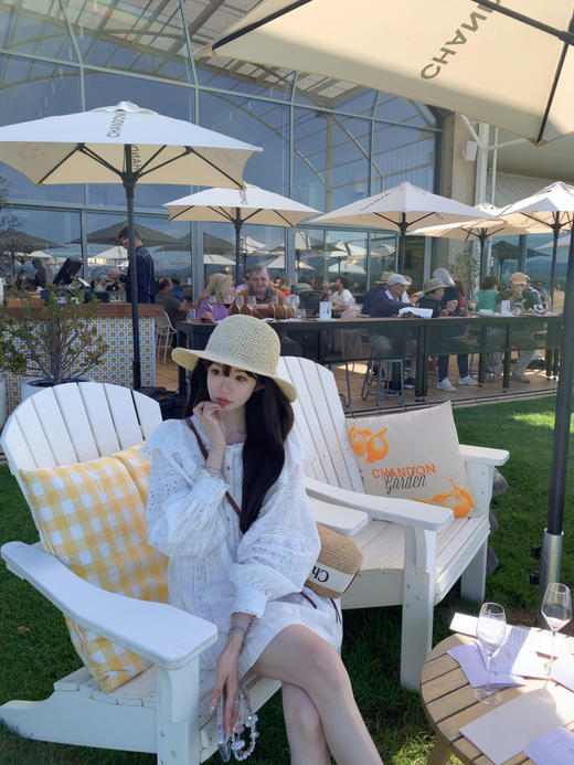 金蘑菇菇 Conte d’ete 凯瑟琳的衣橱 / 100棉 夏日氛围感小白裙 商品图11