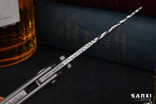 【福利】三希堂  现代刀系列  夜魔大马小折  未开刃 商品图8