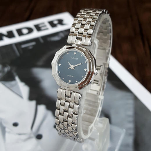【95新】RADA 雷达R48739203石英机芯22.5MM（女款）佛罗伦萨系列精钢130326TJ02 商品图3