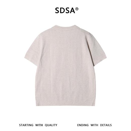 3601SDSA男装2026新款高贵轻奢老钱风纯色polo领针织短袖T恤百搭时尚 商品图4