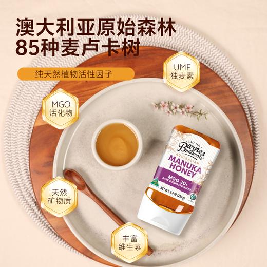 澳大利亚巴恩天然 活性麦努卡蜂蜜倒立装MGO30+ 250g 商品图1