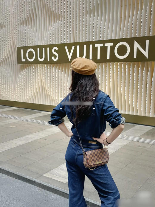 lv 棕棋盘格 小号 Favorite 挚爱 斜挎包 商品图2