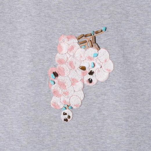 2673SDSA男装2026新款高贵轻奢休闲葡萄刺绣设计圆领短袖T恤百搭上衣 商品图3