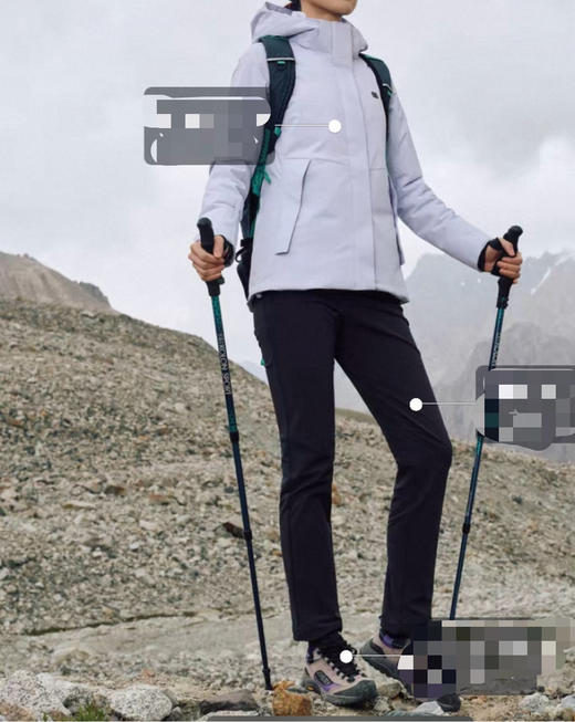 3219  渠道货 两棵树 女士户外软壳长款 我穿79码 商品图3