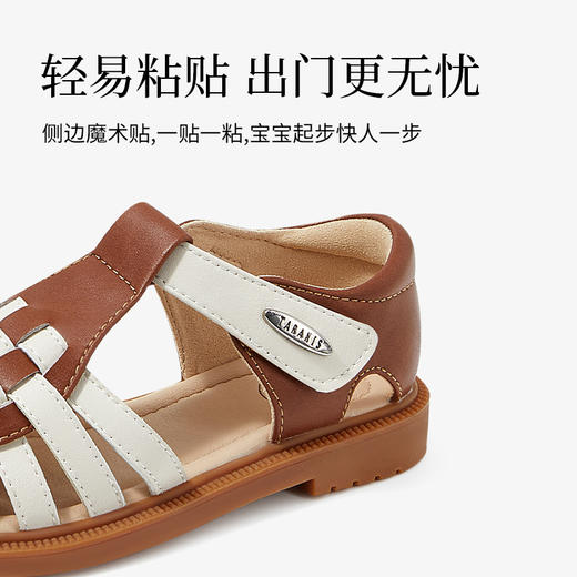 泰兰尼斯小童段夏季百搭罗马法个性编织凉鞋M11X3B2745 商品图2