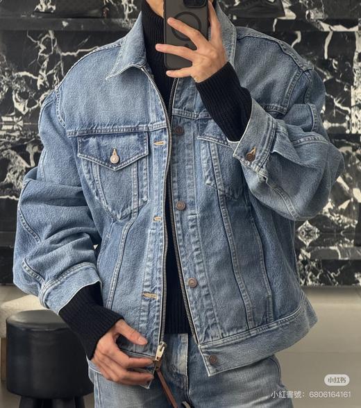 中性款有领牛仔外套偏大la008 商品图4