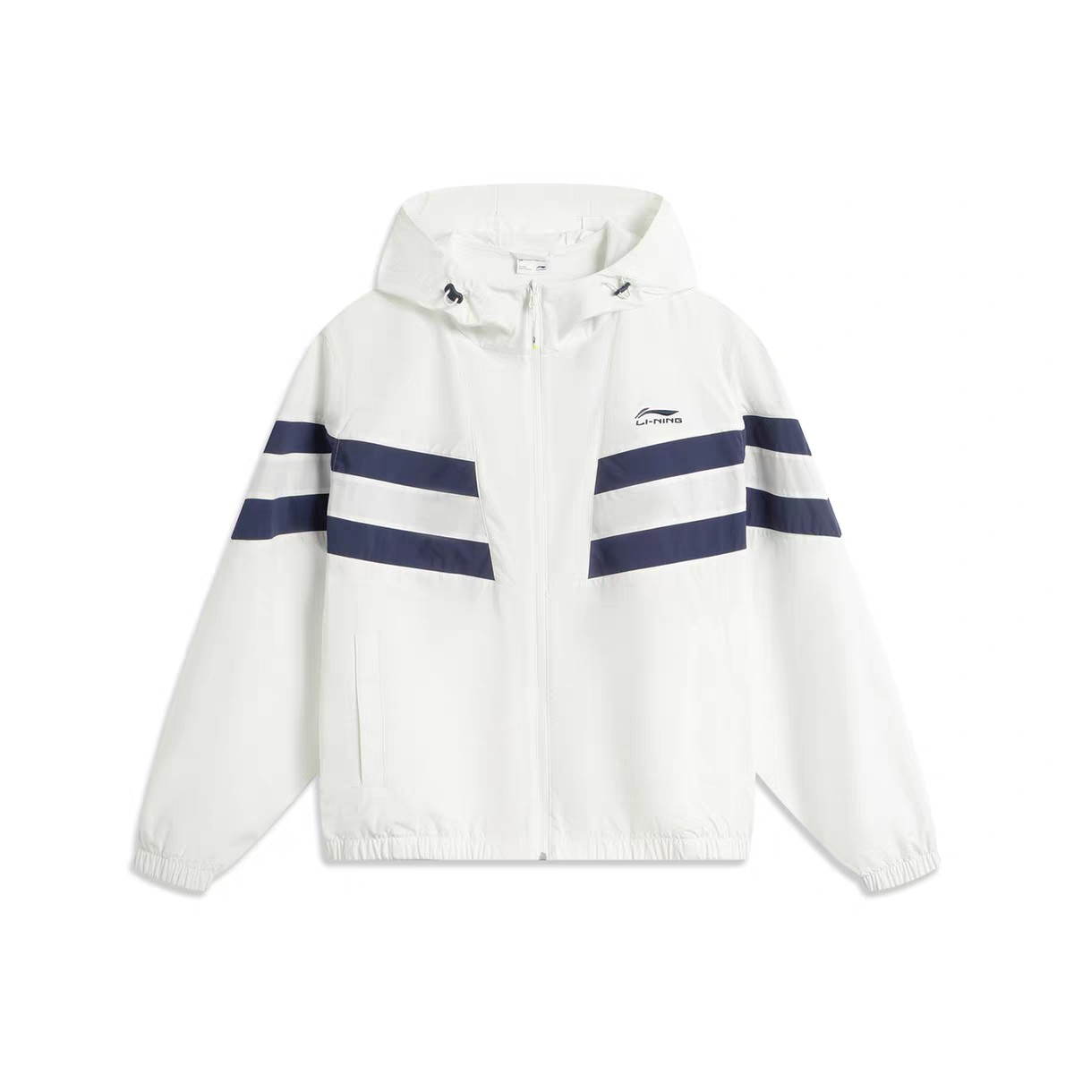 MJ｜李宁风衣男女2025夏季新款潮流连帽宽松梭织运动服外套AFDV701