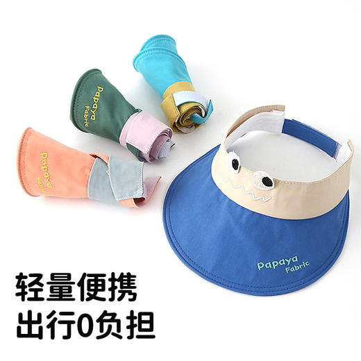 【轻盈透气❗️便携防晒】轻盈宝宝帽子春夏款空顶帽可爱卡通大檐遮阳帽男女童户外薄款防晒。ya 商品图3